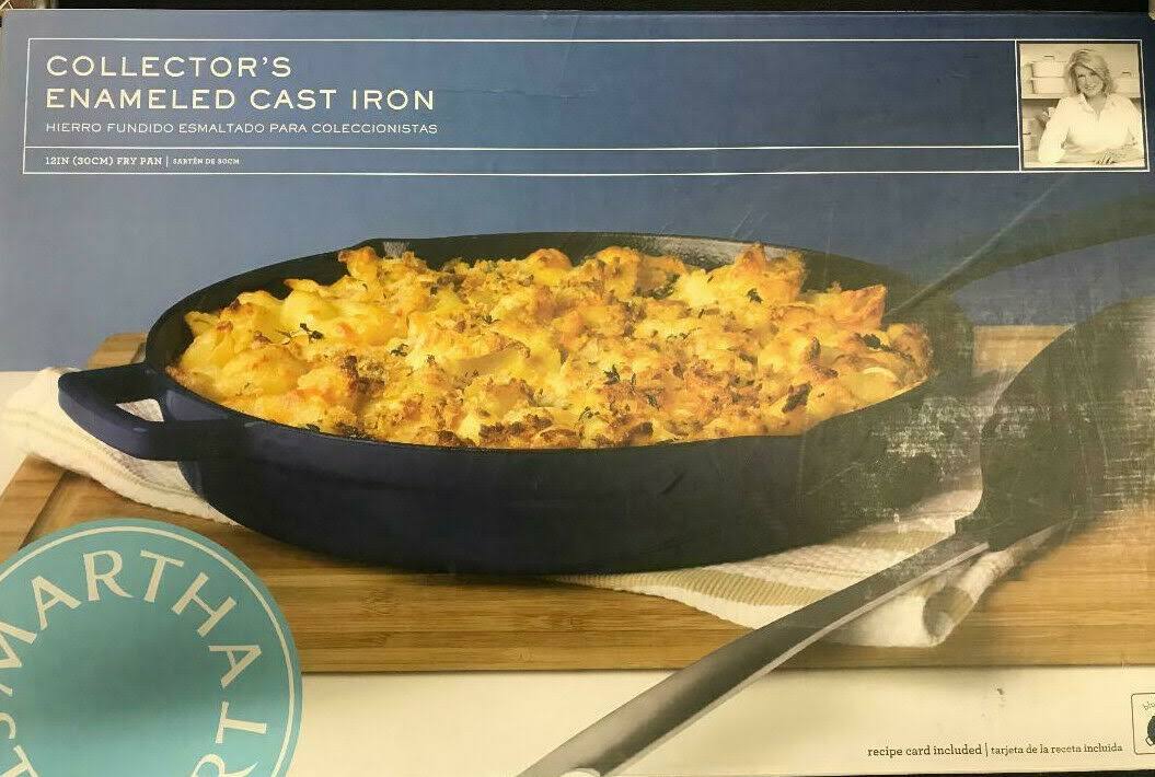 Blueberry Enameled Cast Iron Fry Pan V7760