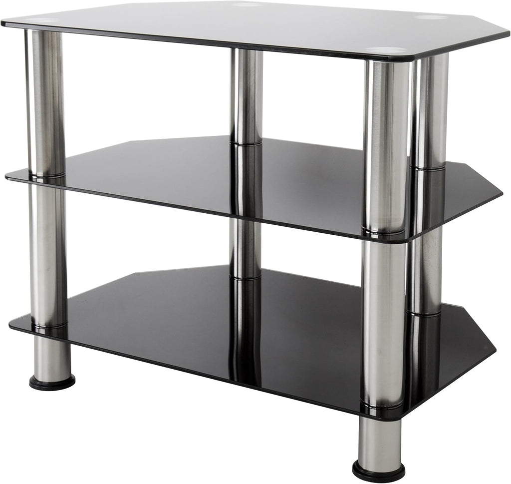 Black Glass TV Stand N1456