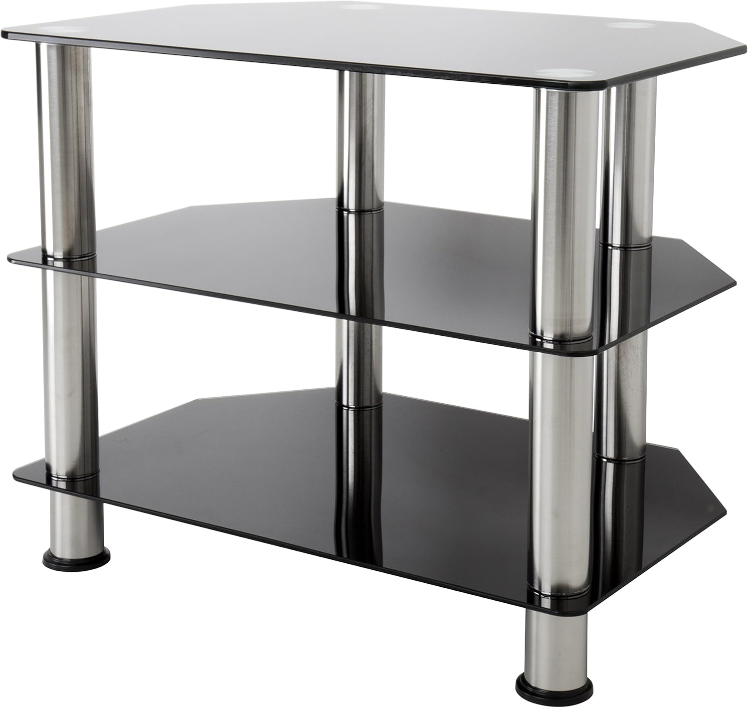 Black Glass TV Stand N1456
