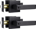 Matte Black 4 Pack Privacy Lever Lock Set for Interior Door Y413975