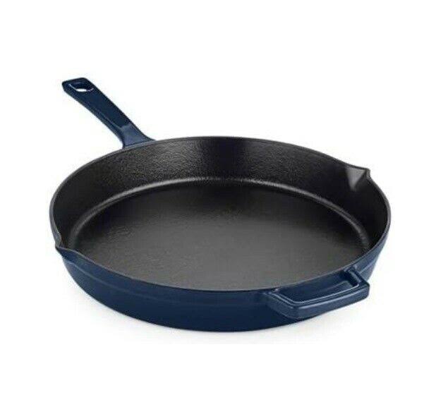 Blueberry Enameled Cast Iron Fry Pan V7760