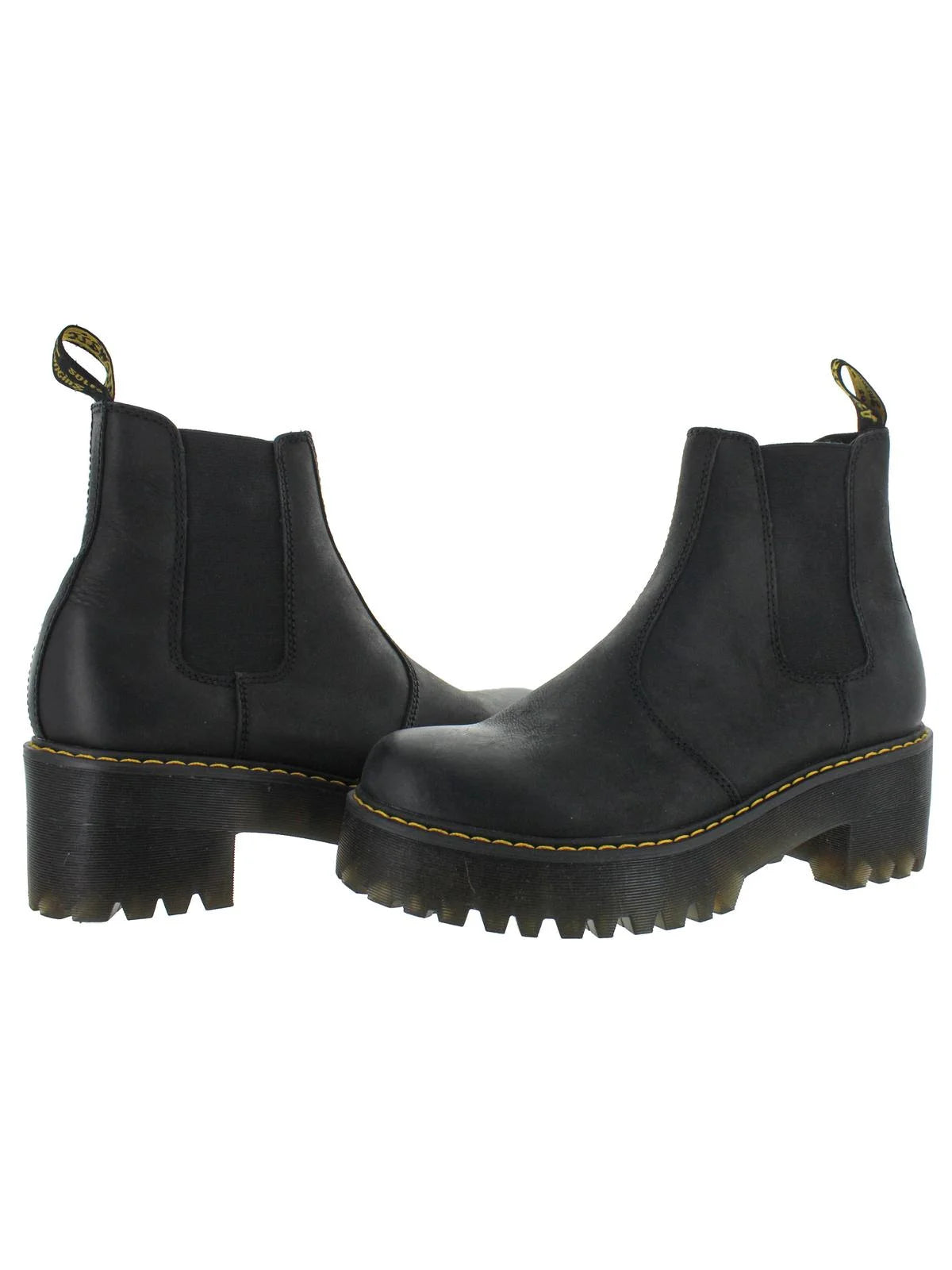 Black Burnished Wyoming Chelsea Boots G4234