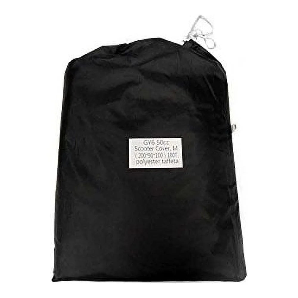 Black Waterproof Motorcycle Cover for Large Scooters C39288