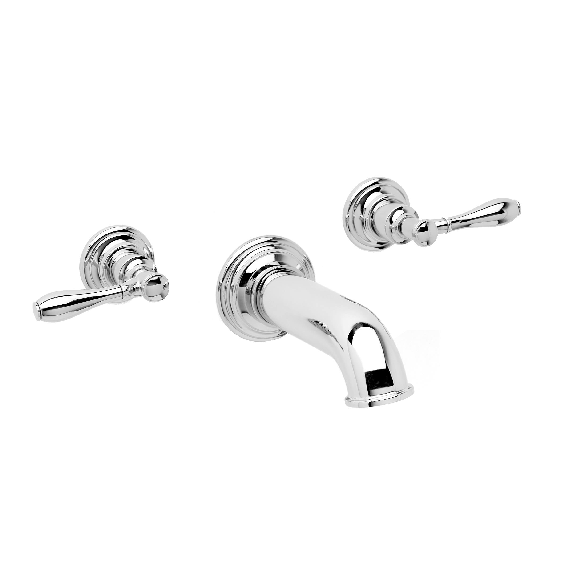 Matte White Wall Mount Tub Faucet I12016