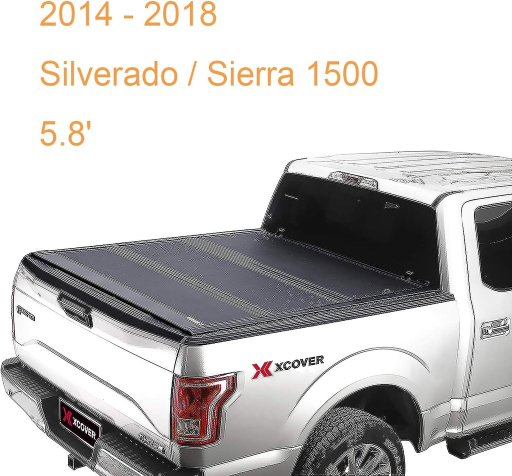 Low Profile Hard Folding Truck Bed Tonneau Cover R249
