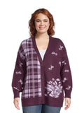 Women's Plus Button Front Cardigan Sweater N779075