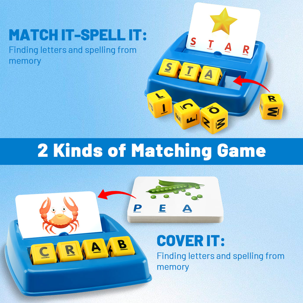 Matching Letter Spelling Games ABC Learning Toys for Kids Y424