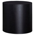 Round End Table Black Oak D148