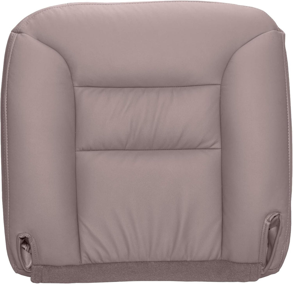 Passenger Bucket Seat Bottom Leather Replacement Cover, Medium Neutral Tan, Pack of 2 K15055