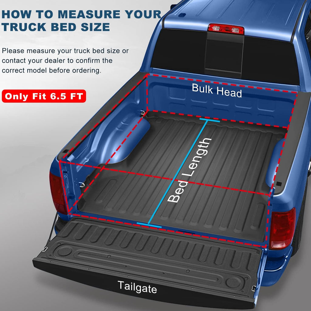 6.5FT Roll Up Tonneau Truck Bed Cover P3294