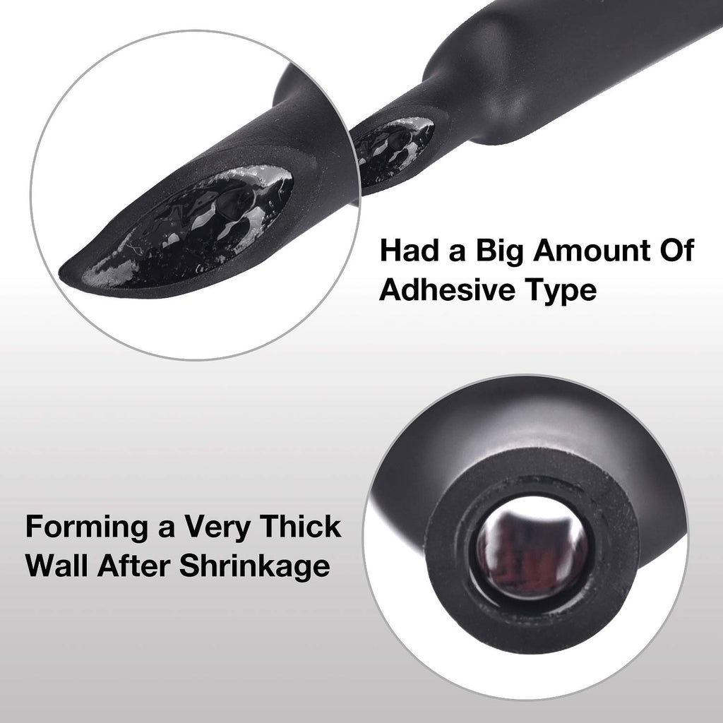 3/4 Inch 3:1 Waterproof Heat Shrink Tubing Black Pack of 2 Y350
