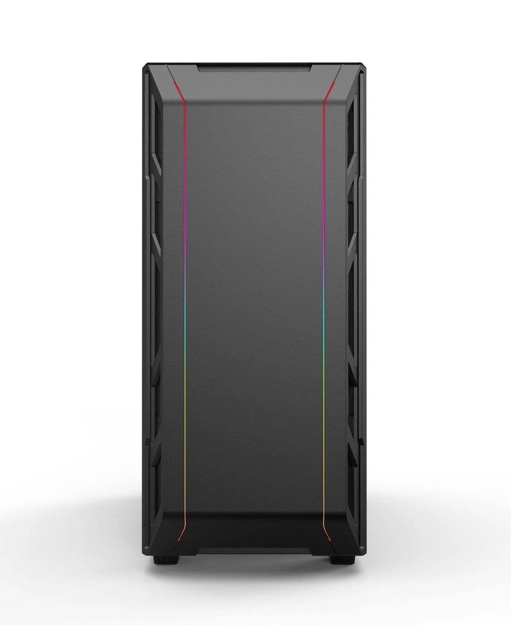 Black Compact EATX Mid-Tower Case with Tempered Glass A985370