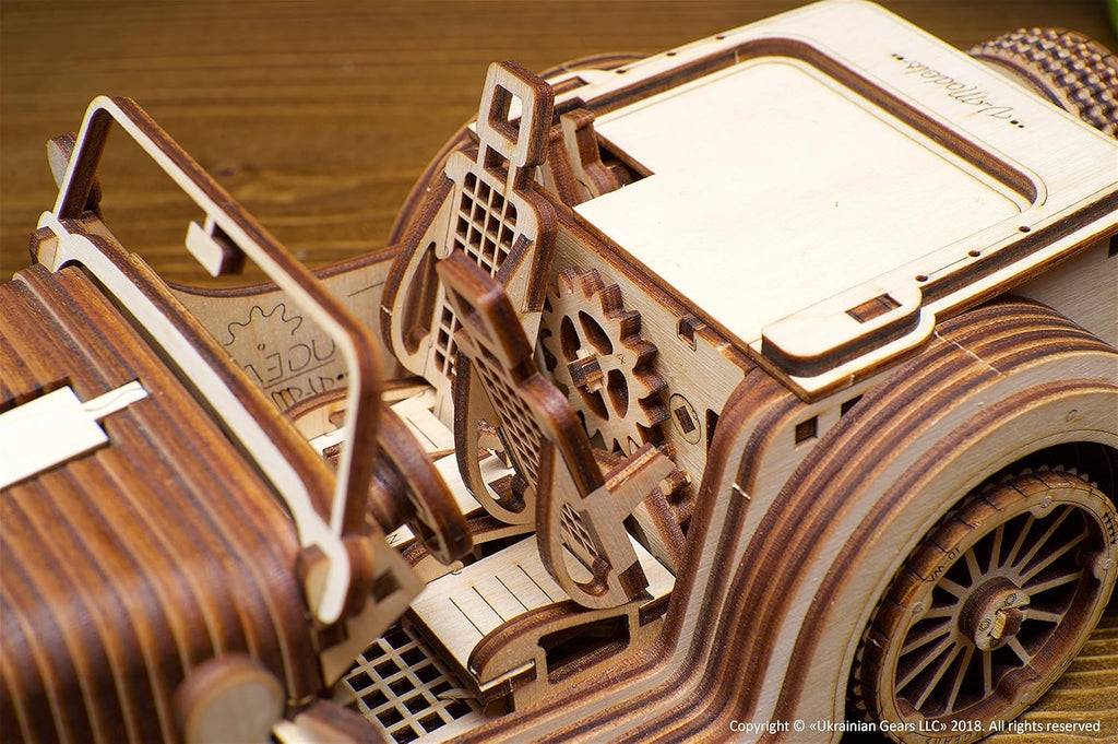 3-D Wooden Puzzle Roadster Y756