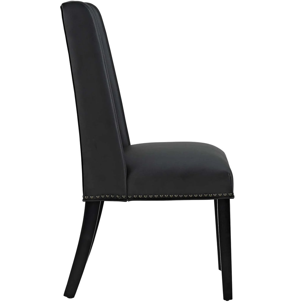 Black Vegan Leather Dining Chair A97673