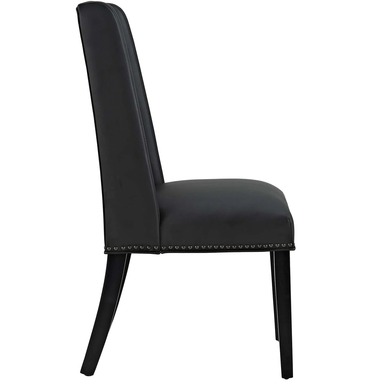 Black Vegan Leather Dining Chair A97673