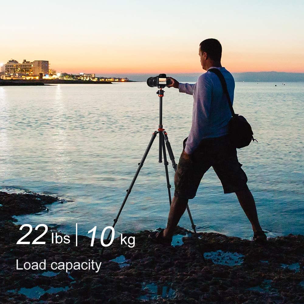 62'' Aluminum Camera Tripod with Detachable Monopod K53968
