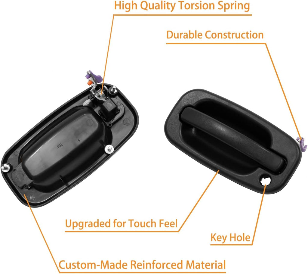 Exterior Door Handles Kit with Keyhole, Pack of 2 L8761