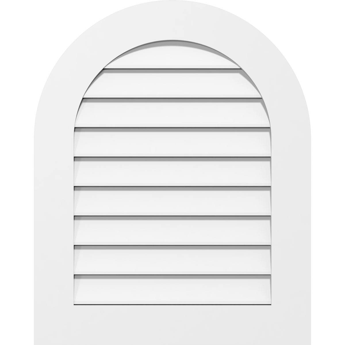 Round Top Surface Mount PVC Gable Vent X5442