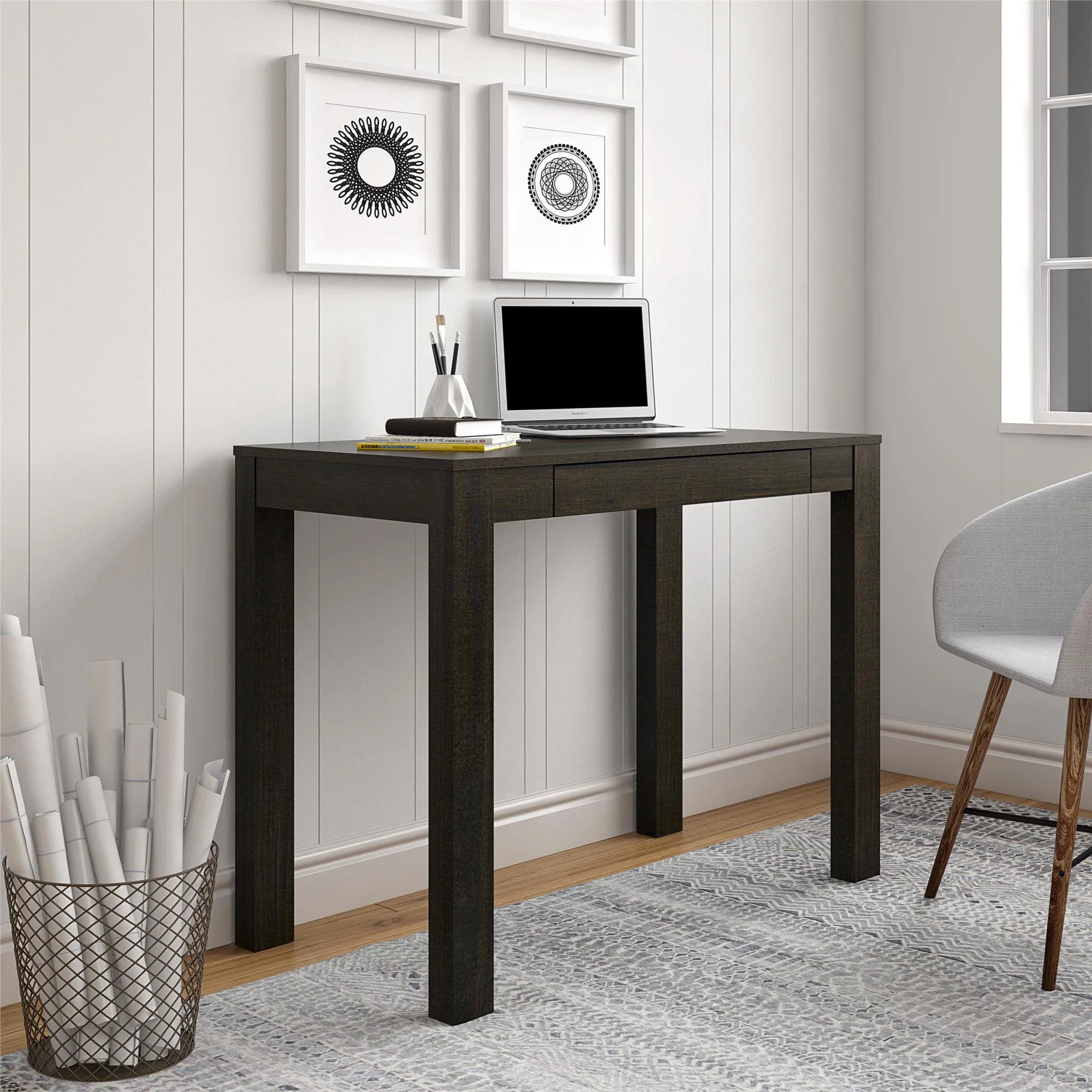 Espresso Parsons Desk X65066