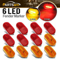 Rectangle Reflectors Lens Pair with Lights Trailer RV Camper Accessories Q645
