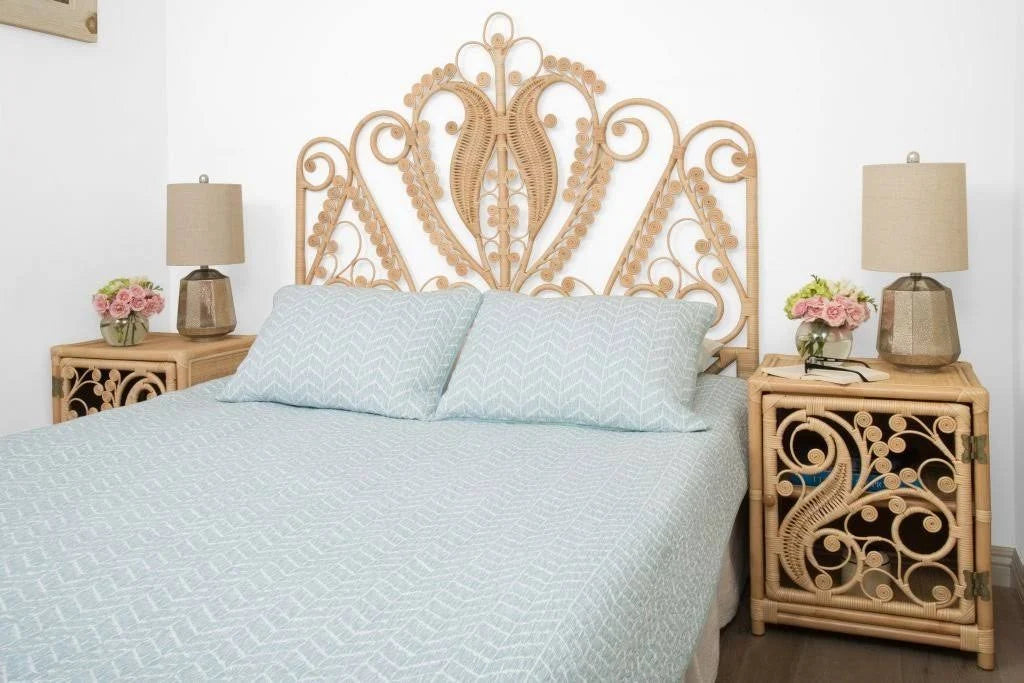 Twin Size Rattan Headboard O71068