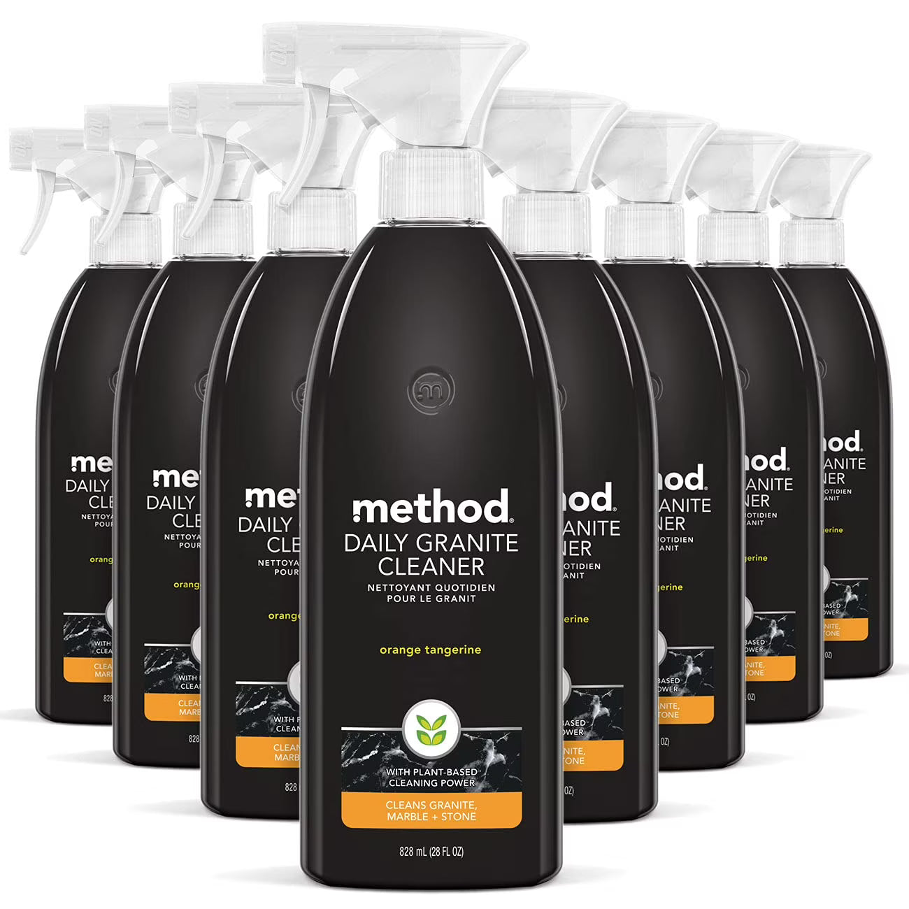 Orange Tangerine Plant-Based Granite Cleaner Spray, 28 Oz (Pack of 8) E44513