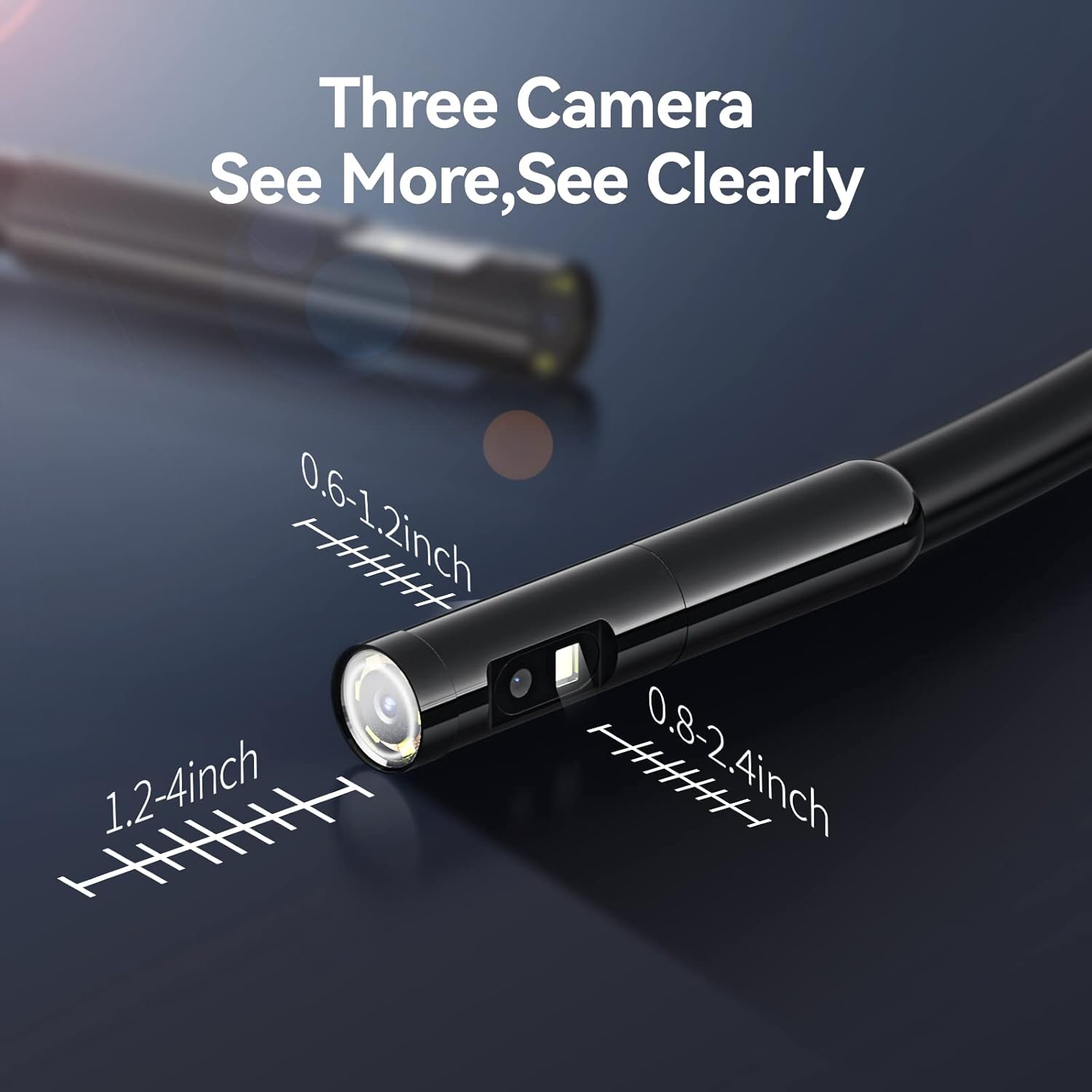 16.5ft 5inch 720P HD Industrial Endoscope Camera V3239