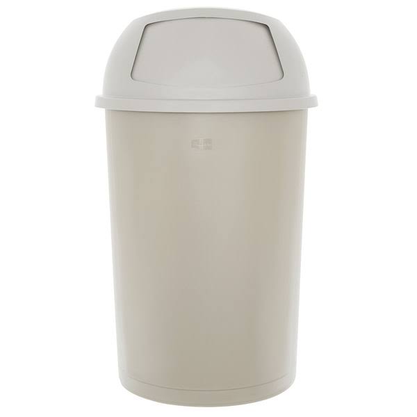 Beige Half Round Trash Can Z333061