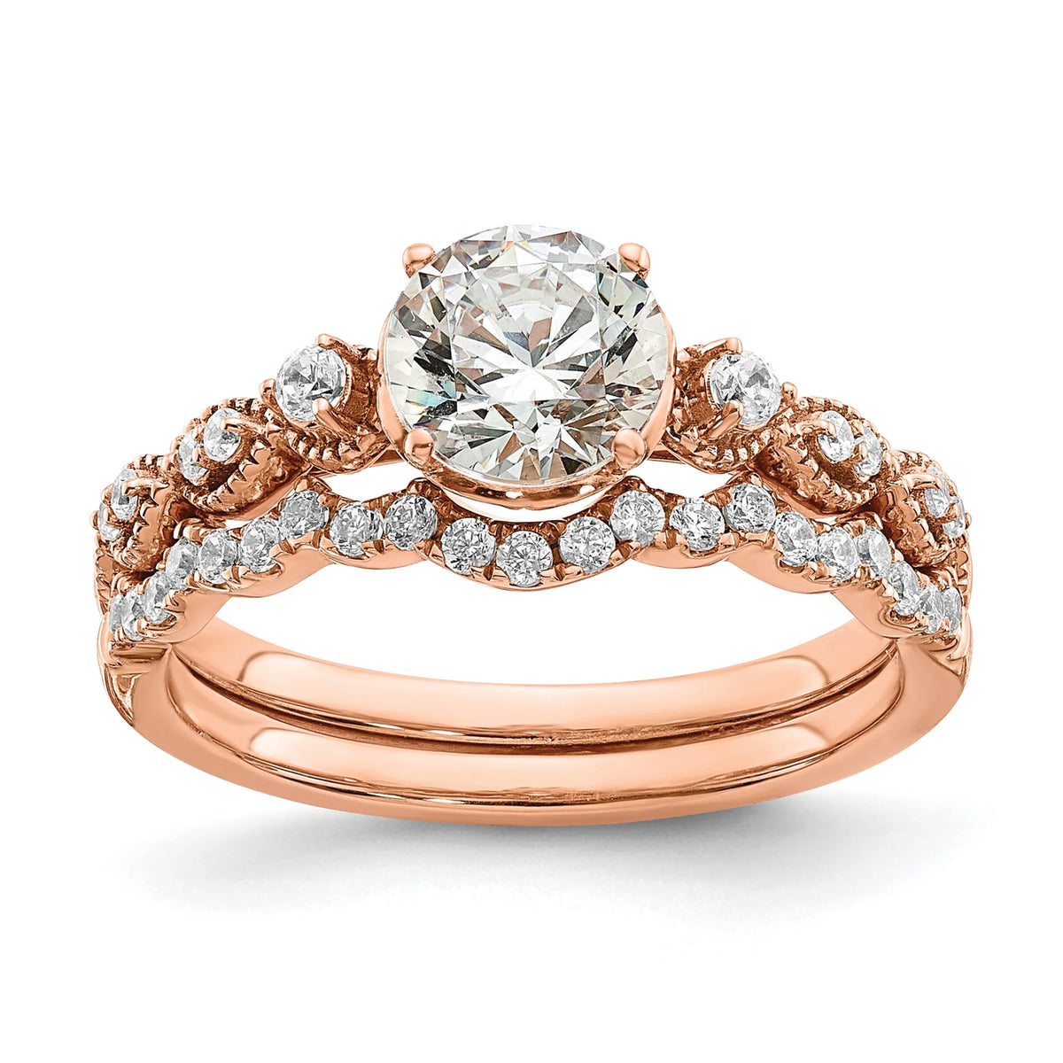 14k Rose Gold Ring P40431