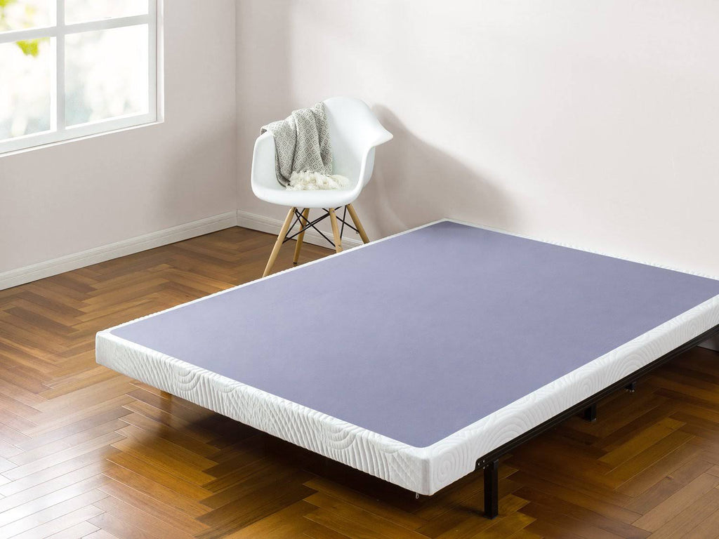 4 inch Low Profile Metal Box Spring with Wood Slats W456