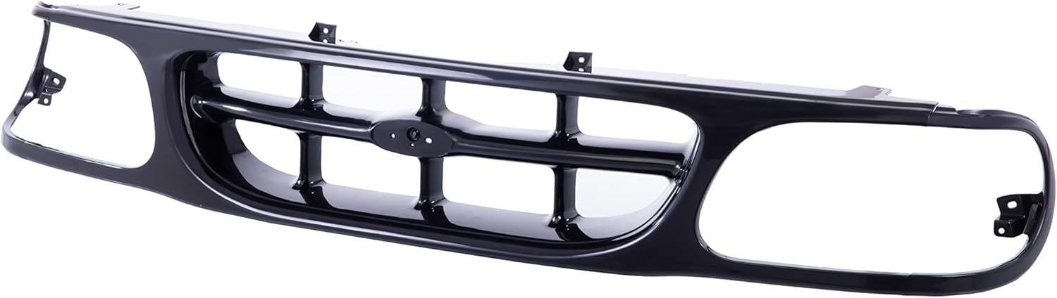 Front Black Shell Grille Assembly Grill And Insert With Emblem Provision For Ford Explorer 1995-2001 O621331