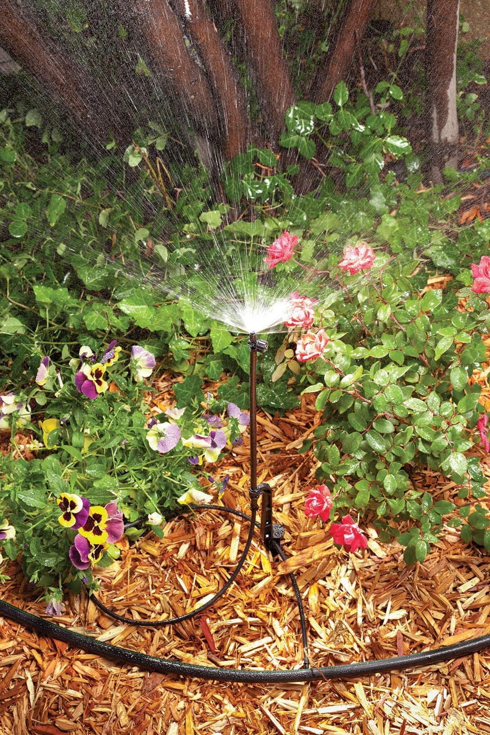 Drip Irrigation Watering Kit with Drippers, Micro-Bubblers and Micro-Sprays K84858