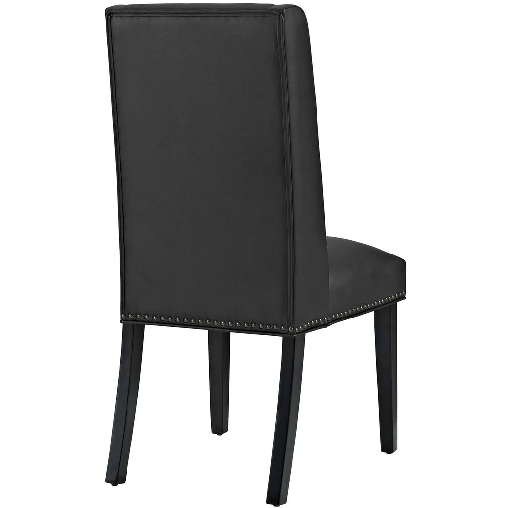 Black Vegan Leather Dining Chair A97673