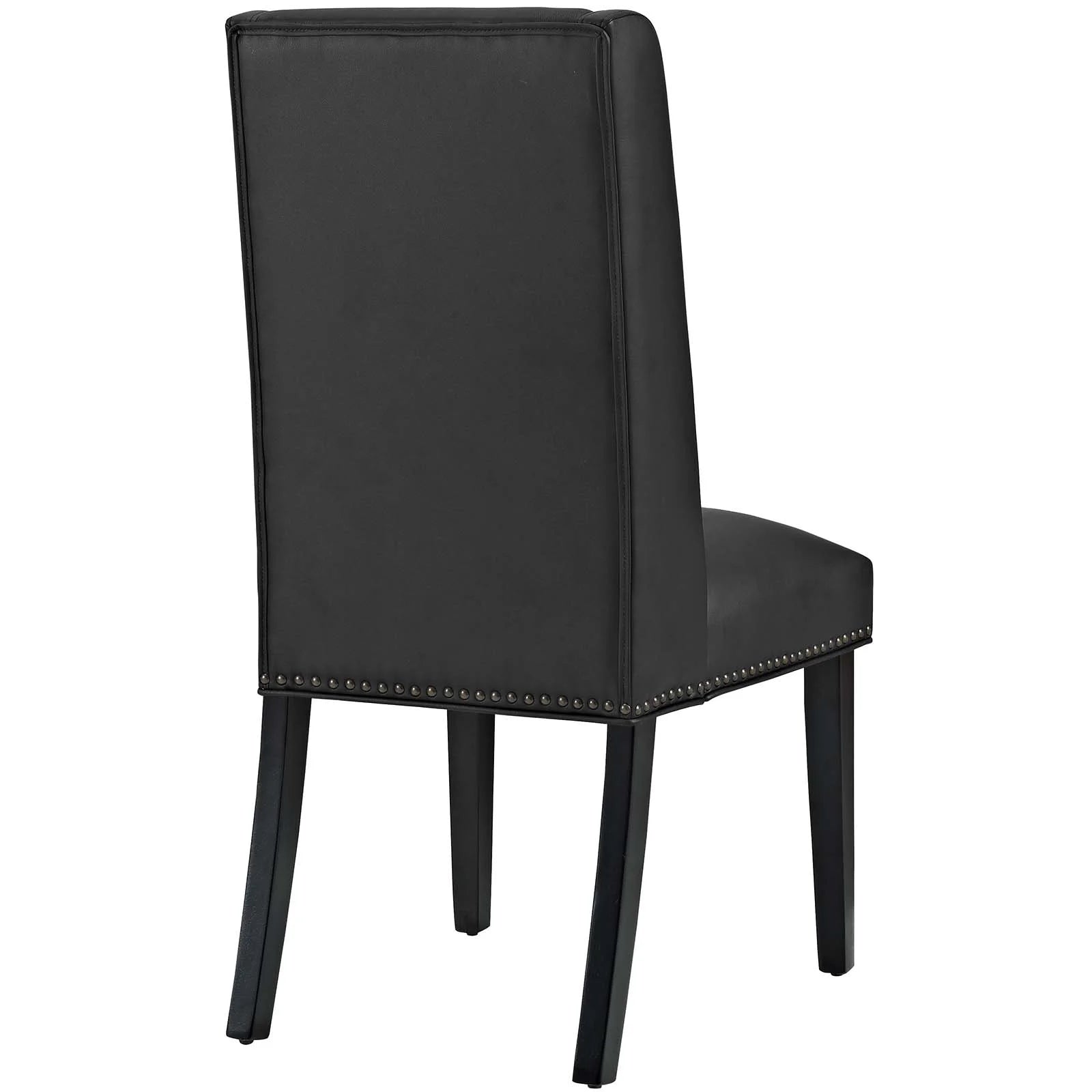 Black Vegan Leather Dining Chair A97673