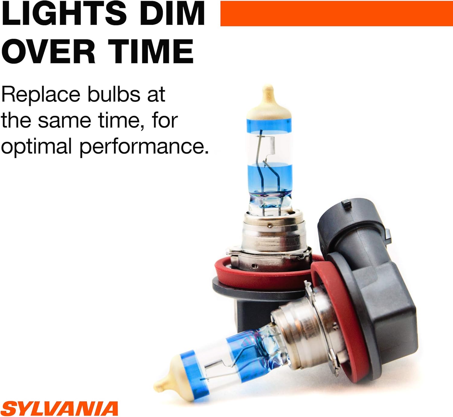 H11 Halogen Headlight Bulb High Beam Low Beam Fog Replacement Bulb Pack of 2 B4163
