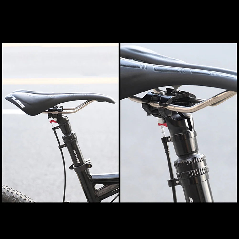 Mountain Bike Seat Post with 27.2mm Adjustable Dropper and Remote Control Suspension J3836