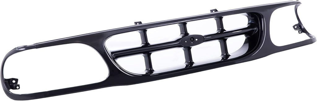 Front Black Shell Grille Assembly Grill And Insert With Emblem Provision For Ford Explorer 1995-2001 O621331