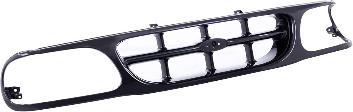 Front Black Shell Grille Assembly Grill And Insert With Emblem Provision For Ford Explorer 1995-2001 O621331