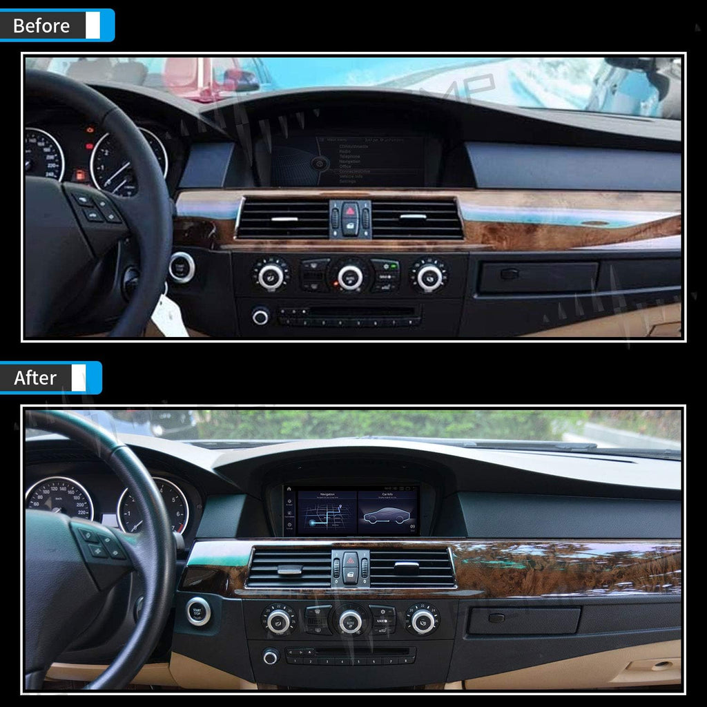 Blue Anti-Glare Vertical Screen 10.25 Android 11 Auto Carplay Snapdragon 662 8 Core 4+64GB for BMW E60 E61 CCC M833622