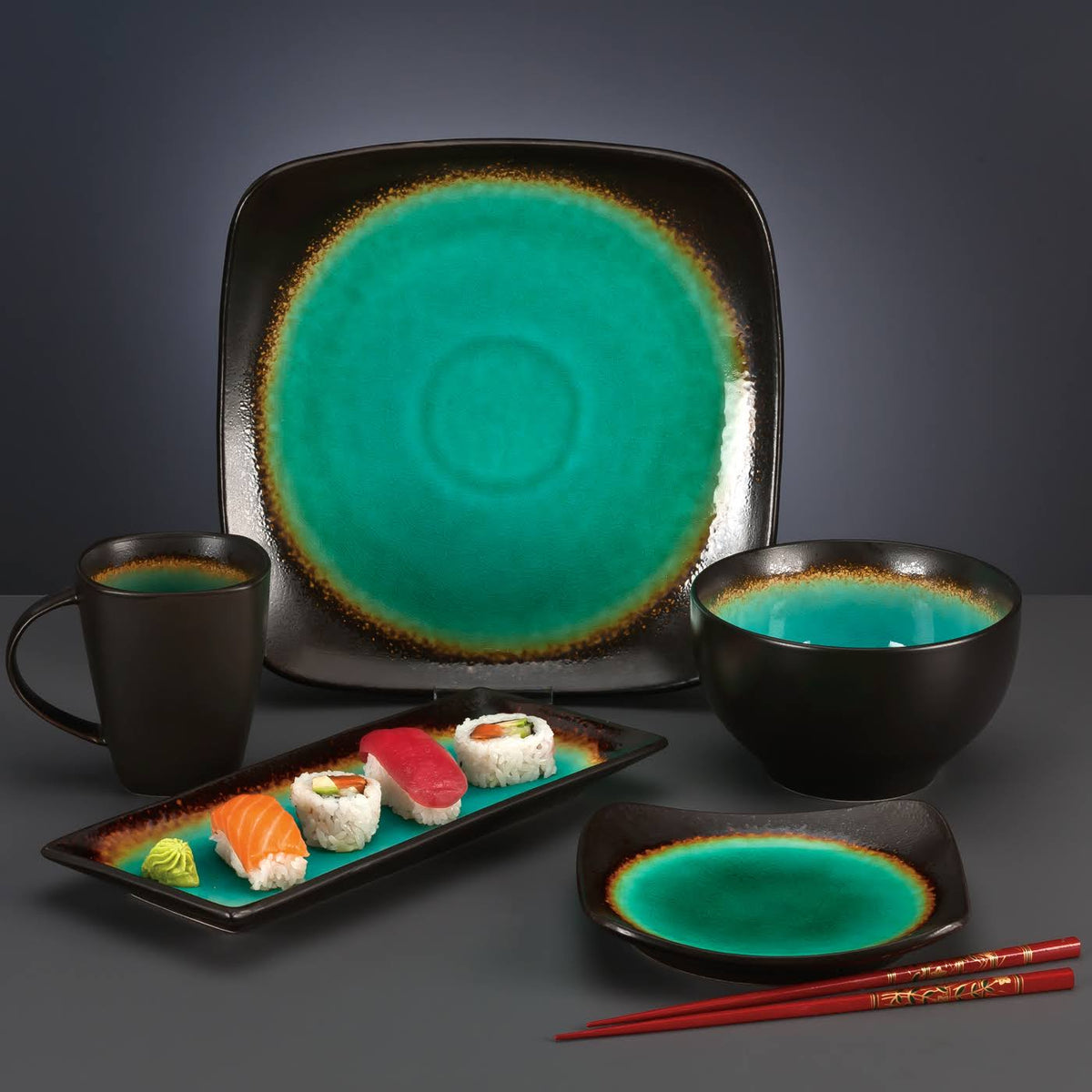 6 1/4x22 Square Stoneware Plate - 36/Case T46137