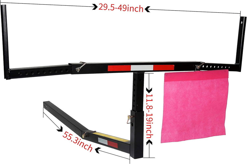 Adjustable Steel Pick Up Truck Bed Hitch Extender Rack Pack of 2 A122566