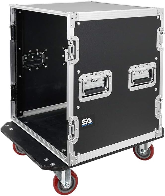 12U Pro Audio DJ Road Rack Case with Casters O69560