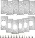 12-Pack Stainless Steel Cabinet Hinge Repair Kit with Mounting Screws A5175