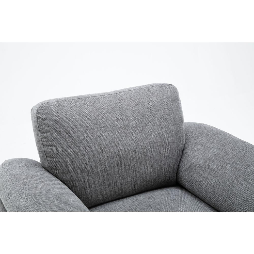 3-Piece Fabric Sofa Set in Light Gray Y6363