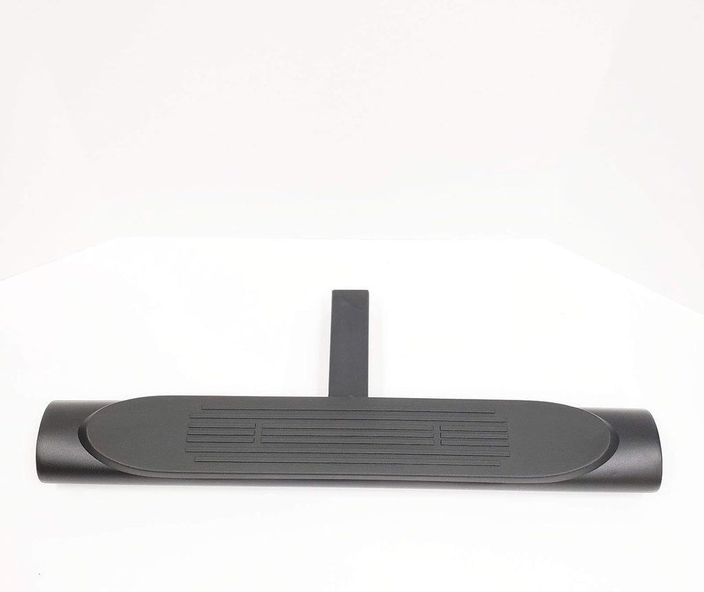 28" Towing Hitch Step Bar 2" Receiver Black 4" Oval Straight Universal Truck Trailer Rear Bumper Guard R1876