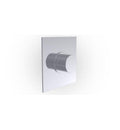 Satin Gold Antiqued Square Plate Thermostatic Shower Trim U954272