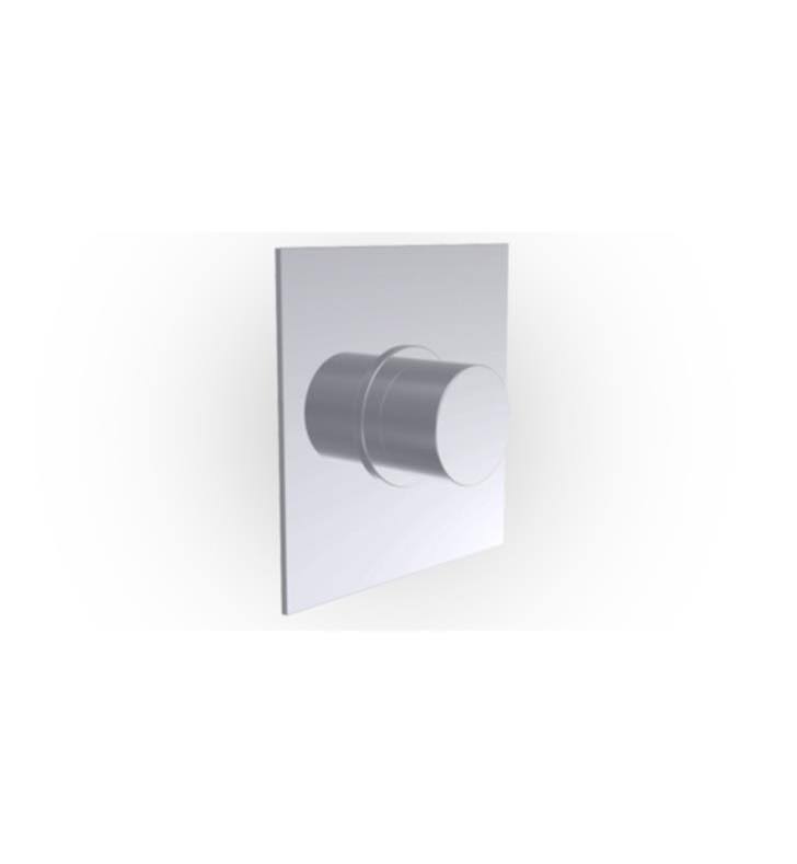 Satin Gold Antiqued Square Plate Thermostatic Shower Trim U954272