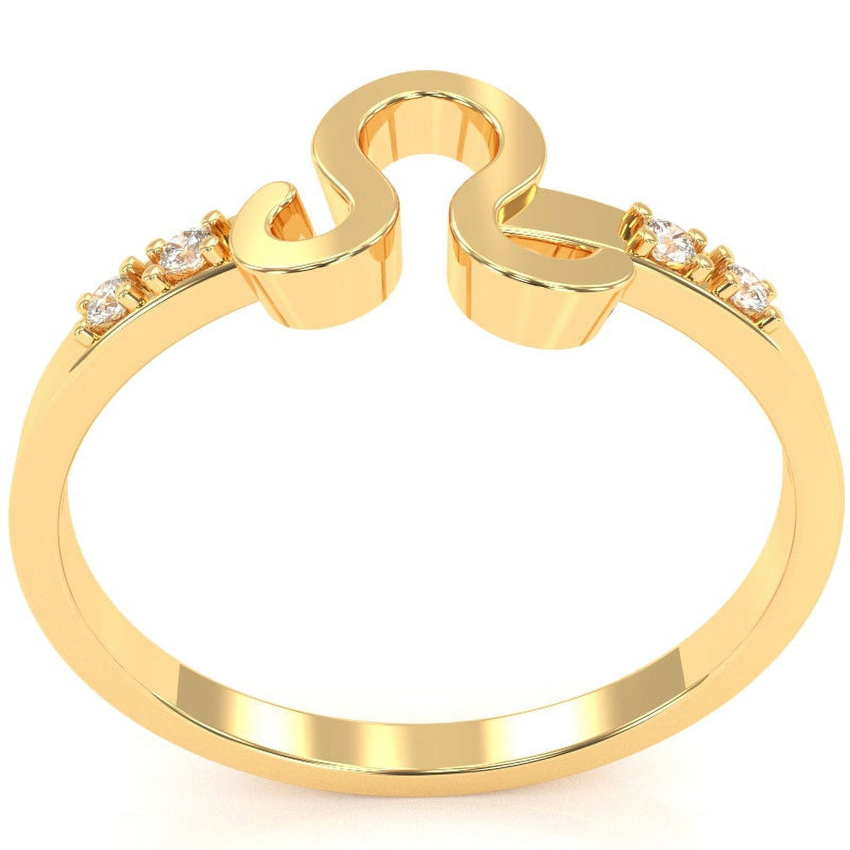 14k Yellow Gold Diamond Ring Y89843