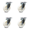 Nylon Swivel Caster Set of 4 with 5x22 Wheels X8216