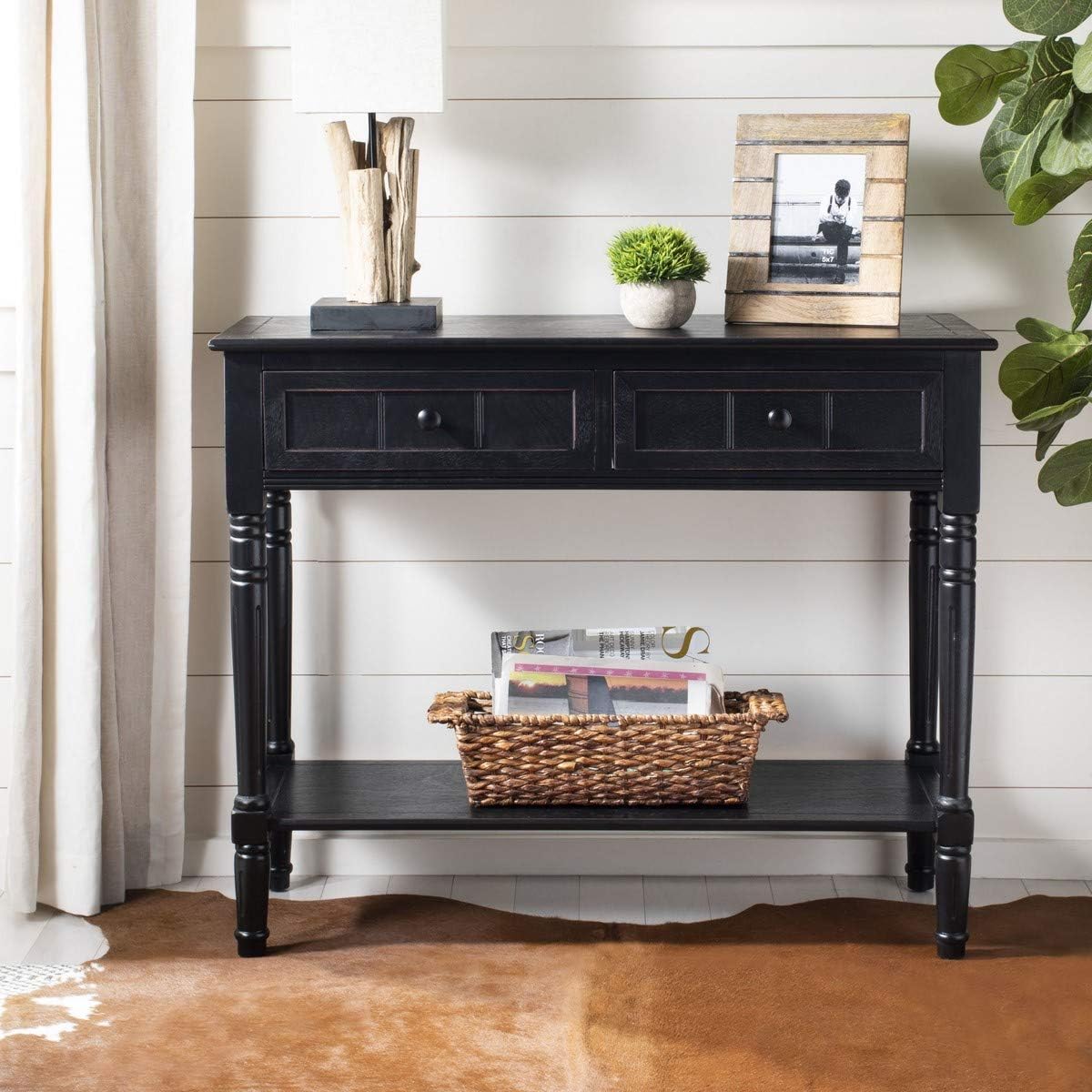 Red 2-Drawer Console Table M310